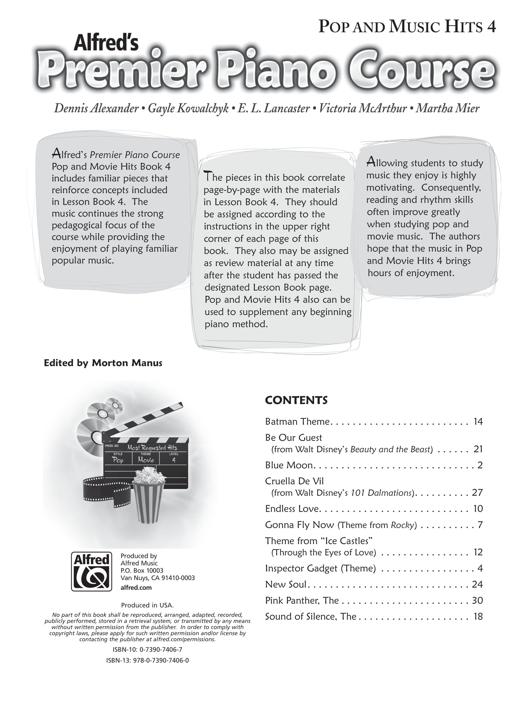 Alfred's Premier Piano Course - Pop And Movie Hits Book 5