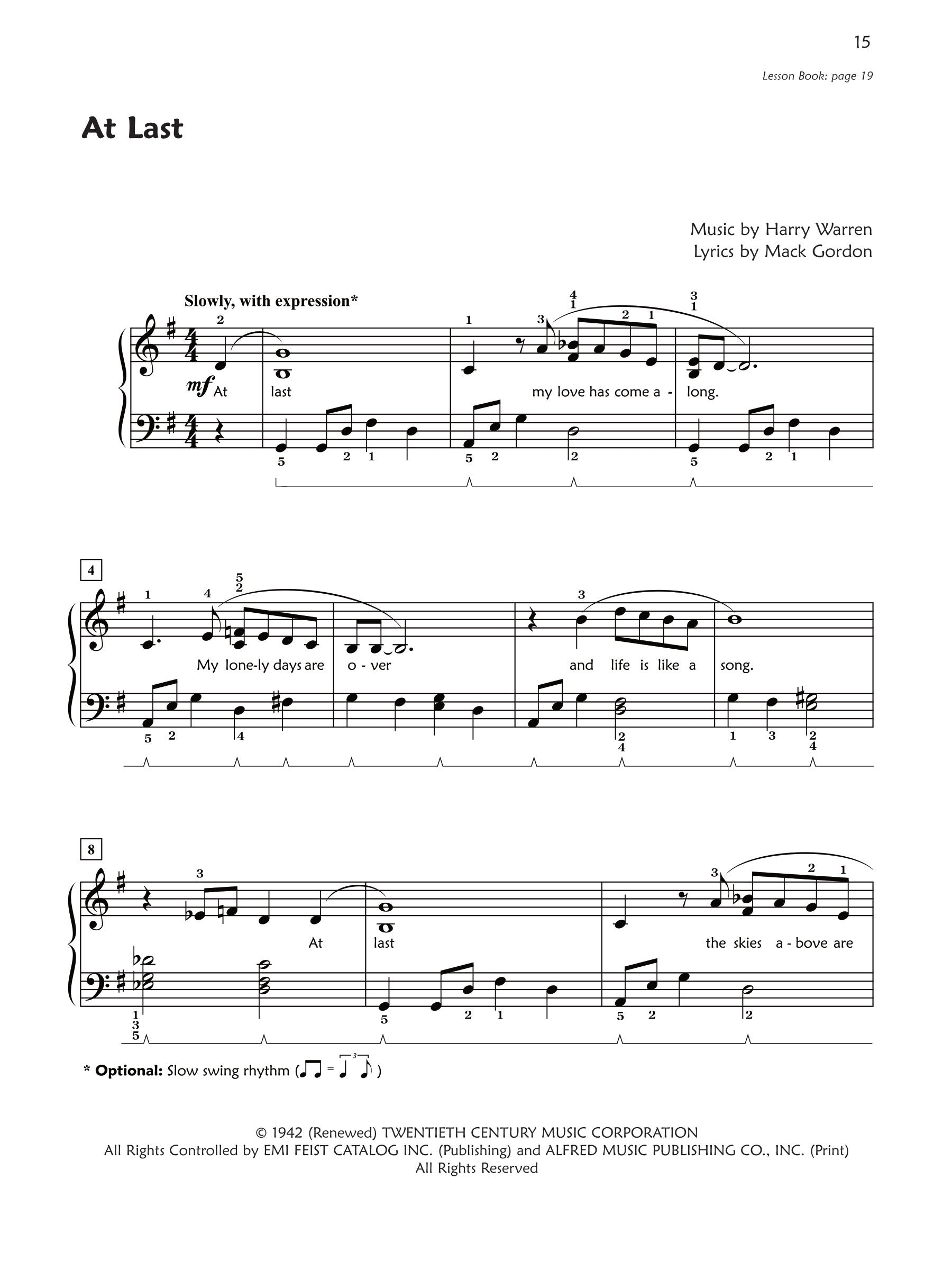 Alfred's Premier Piano Course - Pop And Movie Hits Book 6