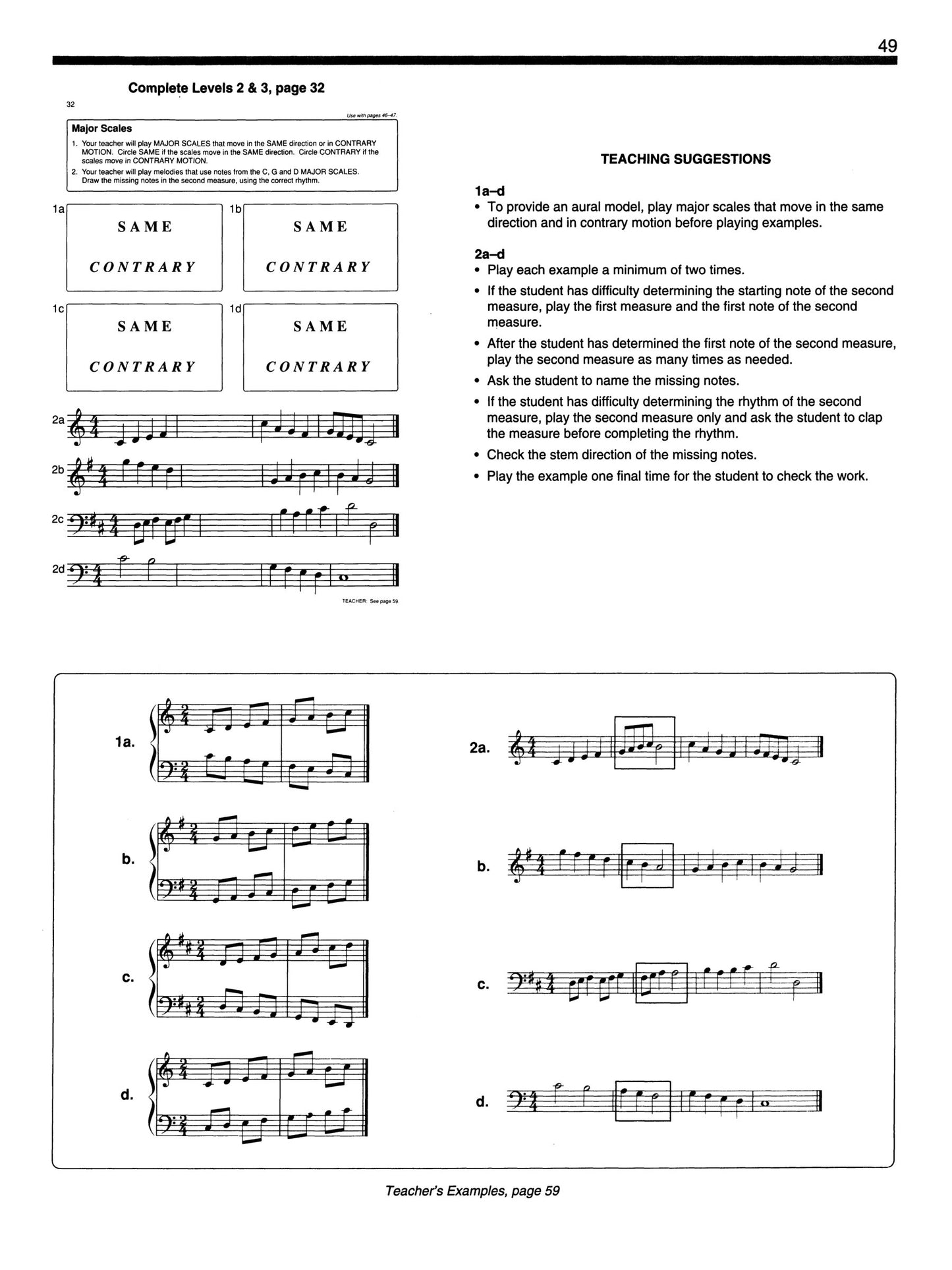 Alfred's Basic Piano Library - Ear Training Teacher's Handbook & Answer Key Level 1-3