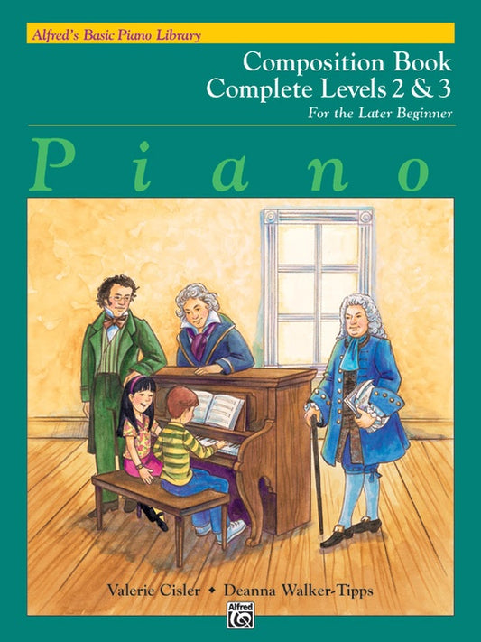 Alfred's Basic Piano Library - Composition Book Complete Level 2 & 3