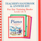 Alfred's Basic Piano Library - Ear Training Teacher's Handbook & Answer Key Level 1A-4