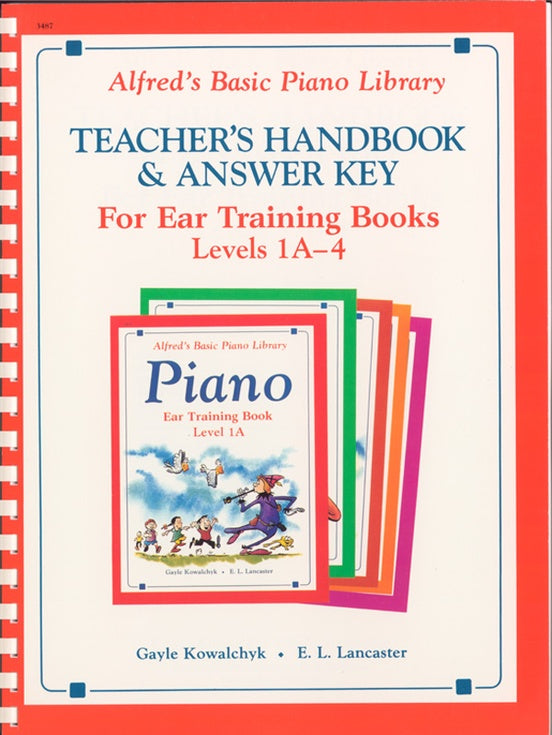 Alfred's Basic Piano Library - Ear Training Teacher's Handbook & Answer Key Level 1A-4