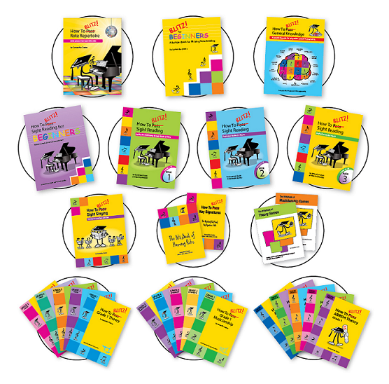 Blitz Sight Reading Teacher's Bundle - Sight Reading Beginner + Books 1-3 (2025+ Editions)