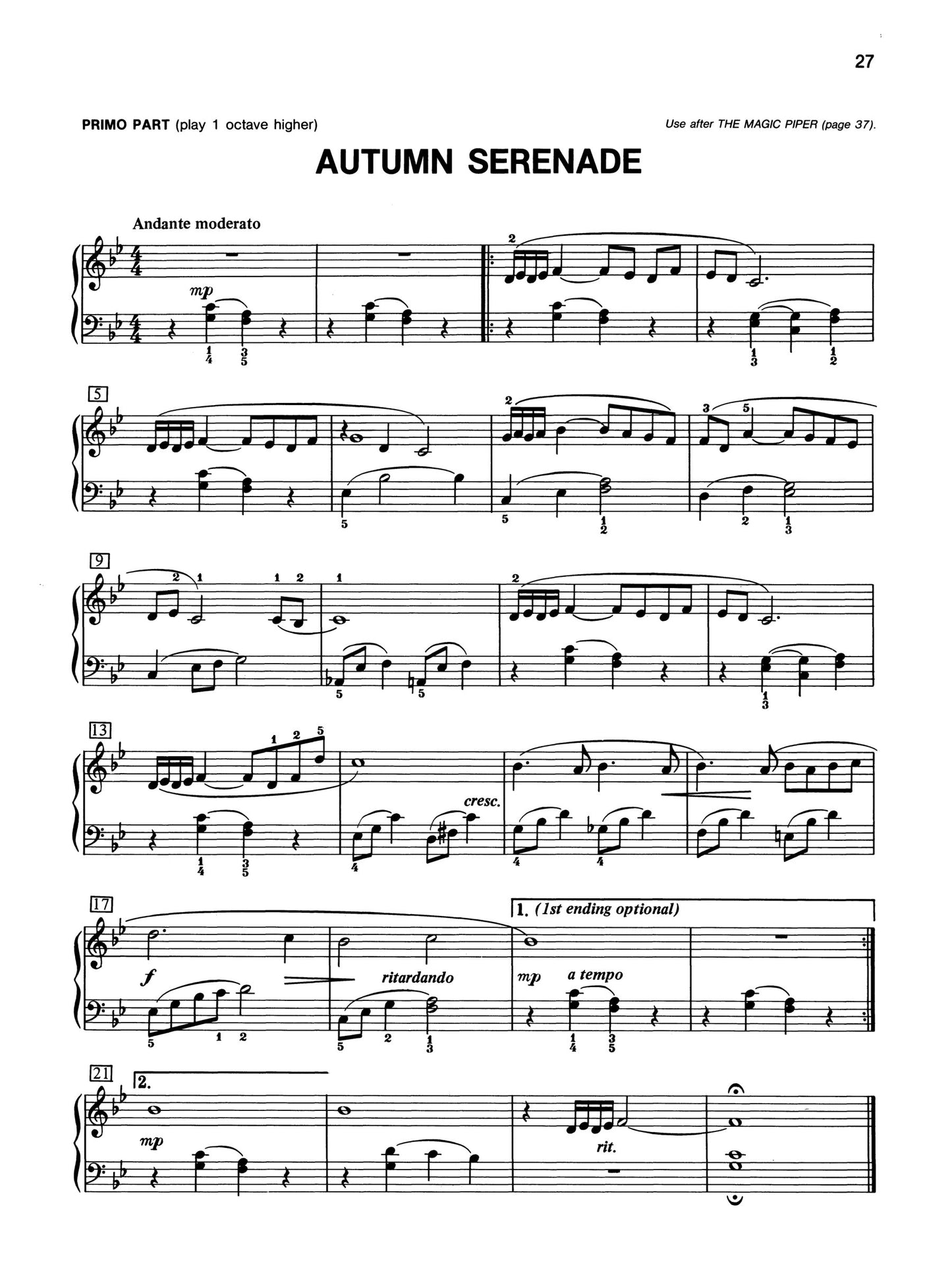 Alfred's Basic Piano Library - Duet Book Level 4