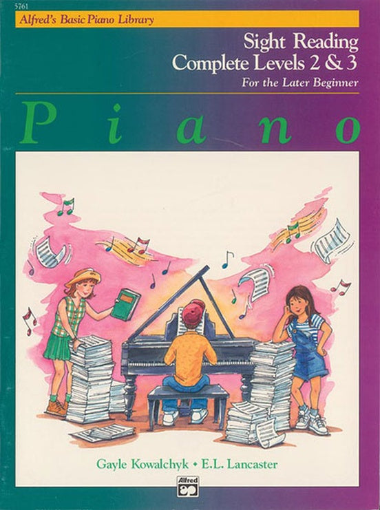 Alfred's Basic Piano Library - Sight Reading Book Complete Level 2 & 3