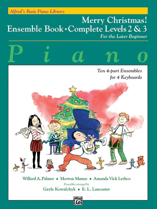 Alfred's Basic Piano Library - Merry Christmas Ensemble Book Complete Level 2 & 3
