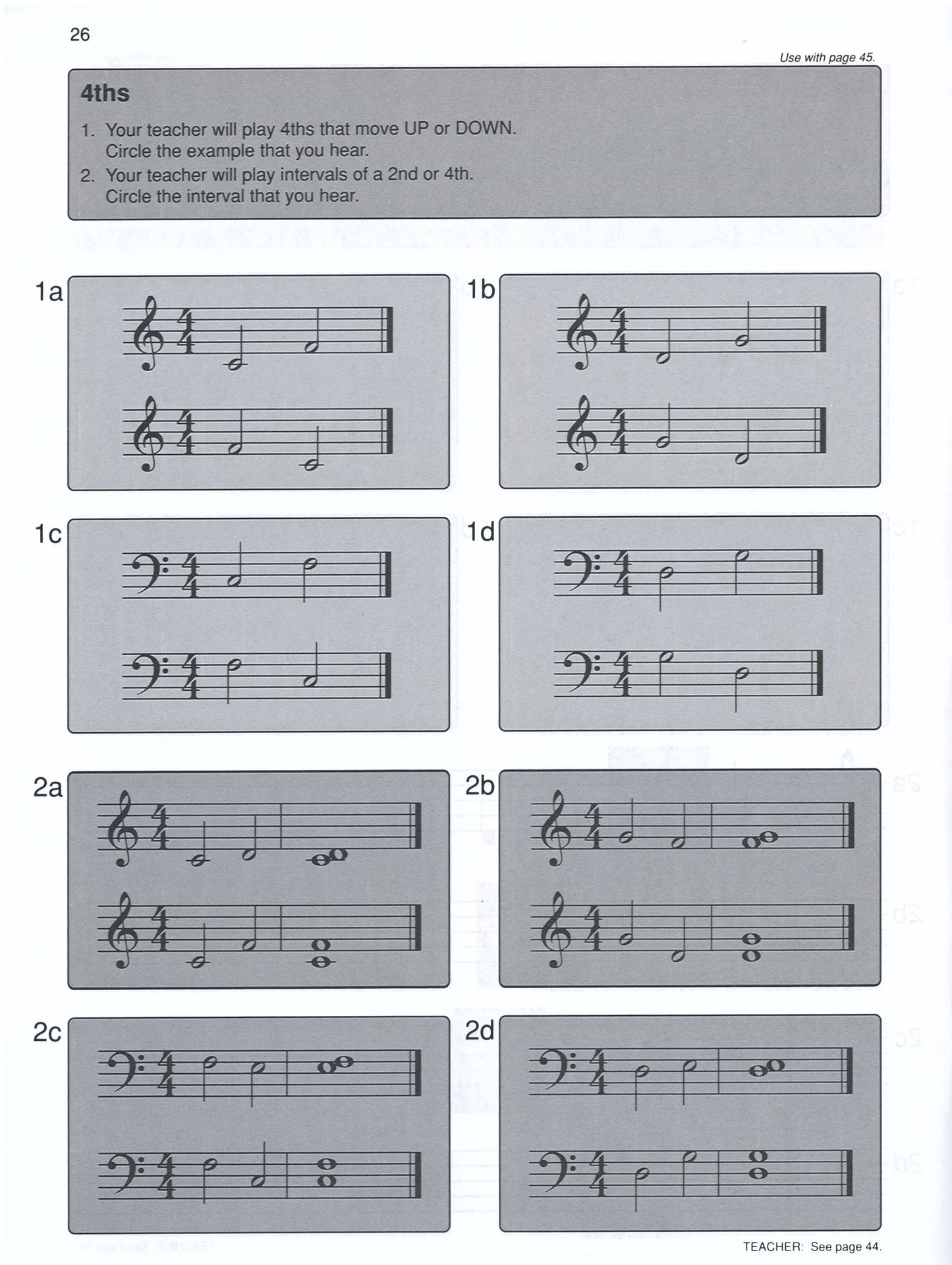 Alfred's Basic Piano Library - Ear Training Book Level 1A