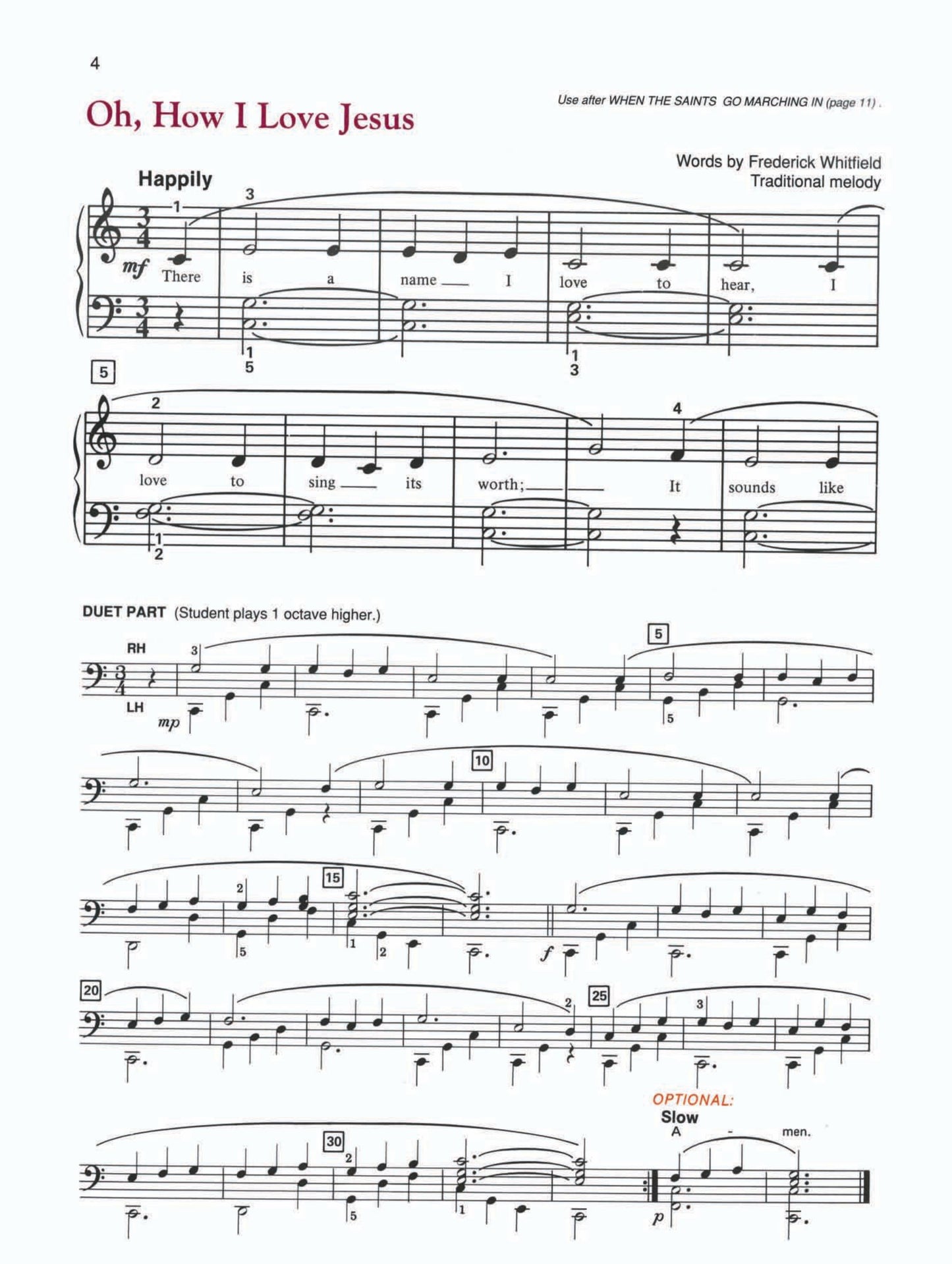 Alfred's Basic Piano Library - Hymn Book Level 1B