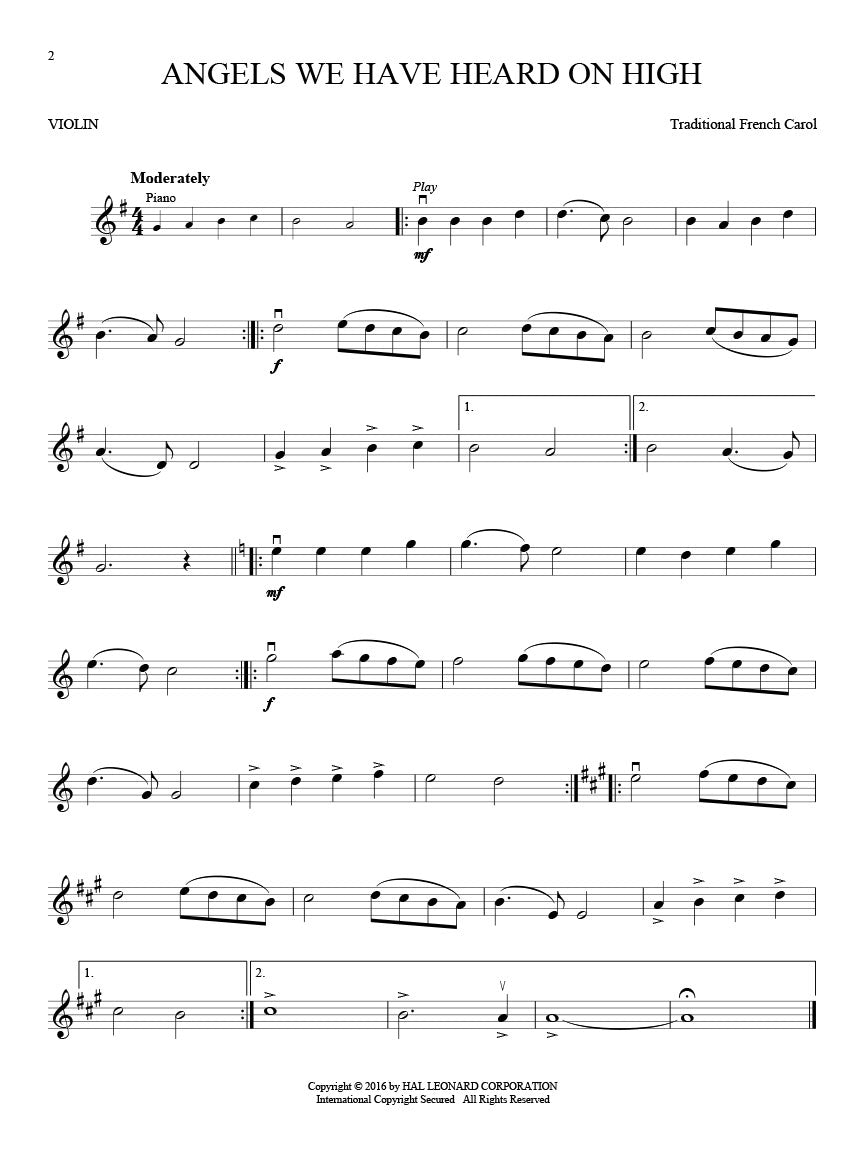 Christmas Classics Violin Play Along Book/Ola