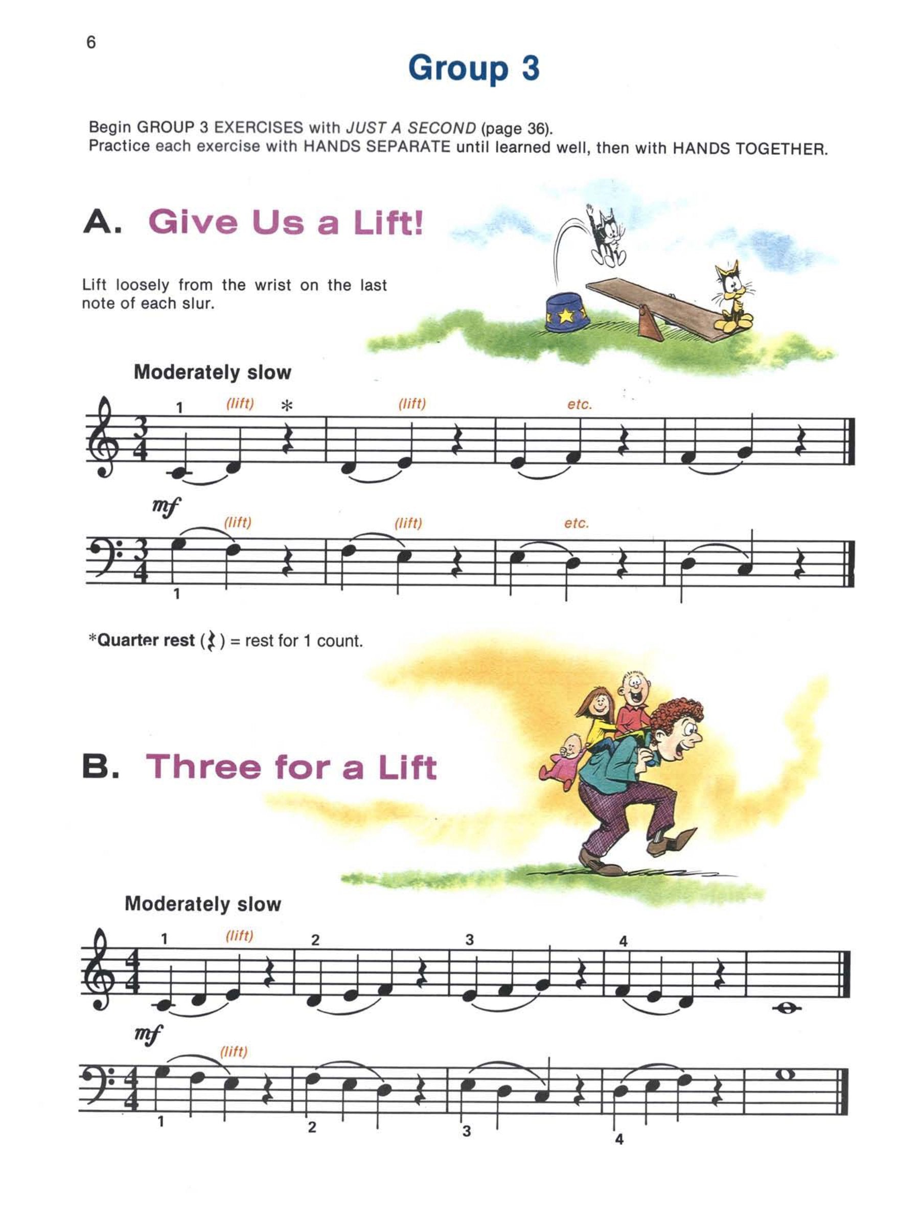 Alfred's Basic Piano Library - Technic Book Level 1A